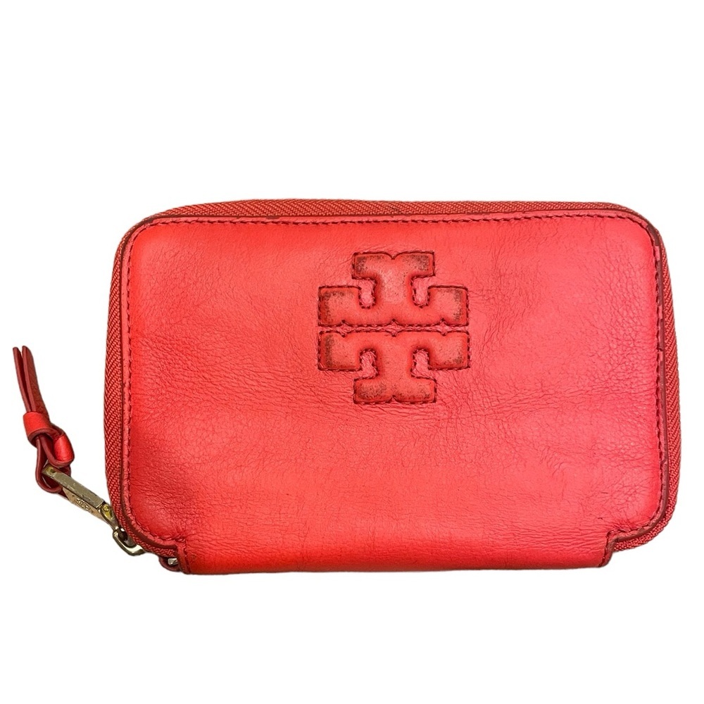 Tory Burch Red Zip Wallet